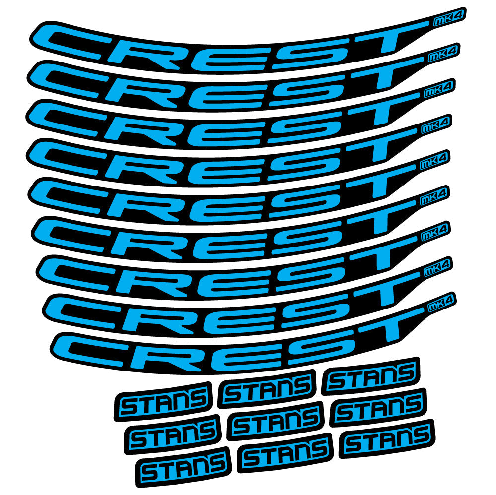 Stickers Stans Crest MK4 Ver.2 compatibles Autocollants roues VTT 29"