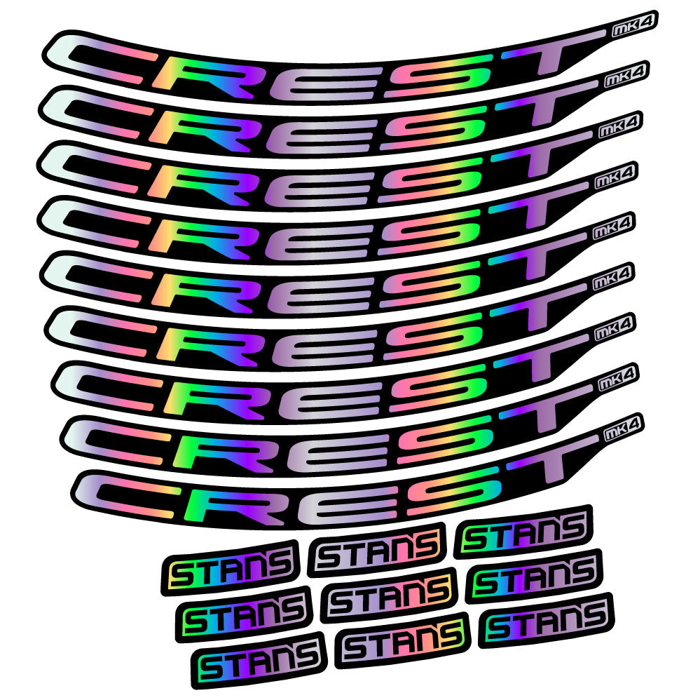 Stickers Stans Crest MK4 Ver.2 compatibles Autocollants roues VTT 29"