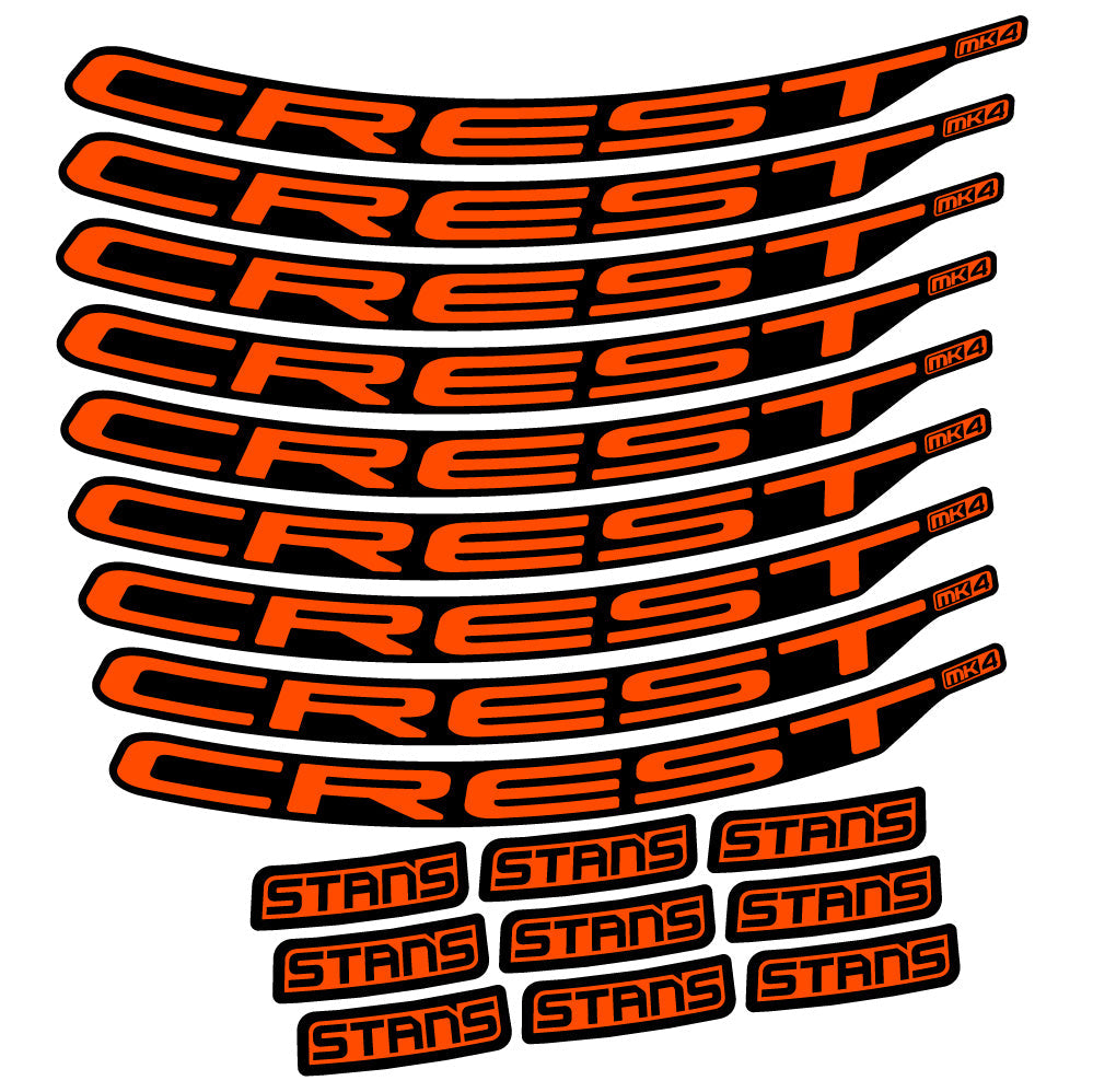 Stickers Stans Crest MK4 Ver.2 compatibles Autocollants roues VTT 29"