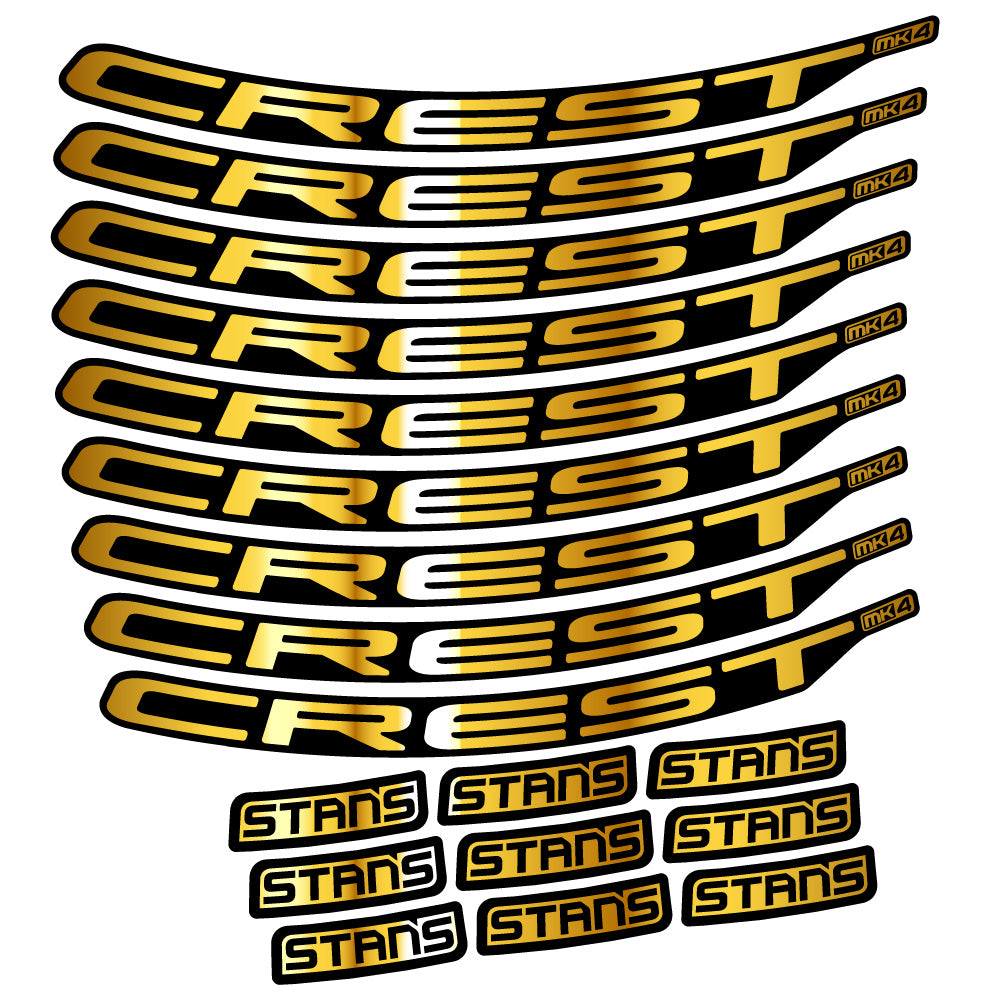 Stickers Stans Crest MK4 Ver.2 compatibles Autocollants roues VTT 29"