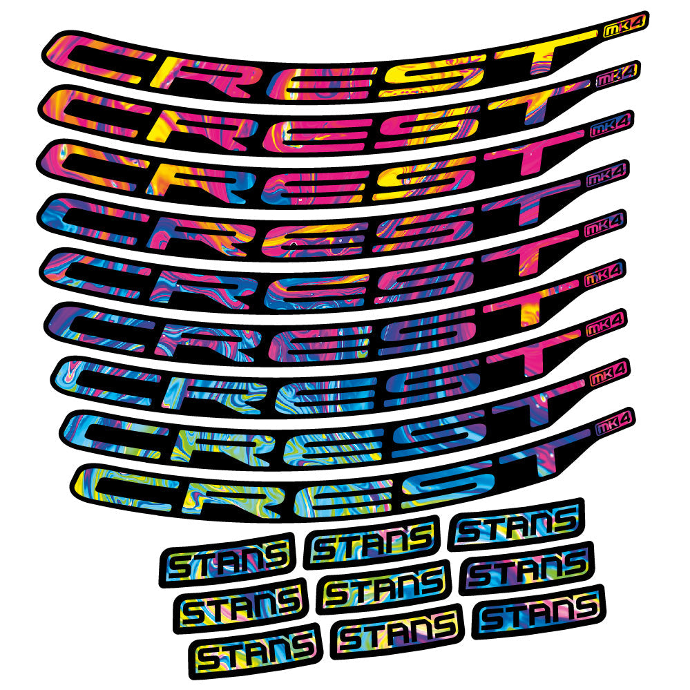 Stickers Stans Crest MK4 Ver.2 compatibles Autocollants roues VTT 29"