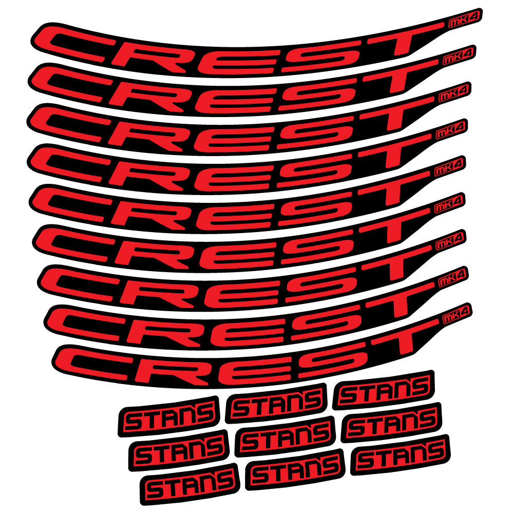 Stickers Stans Crest MK4 Ver.2 compatibles Autocollants roues VTT 29"