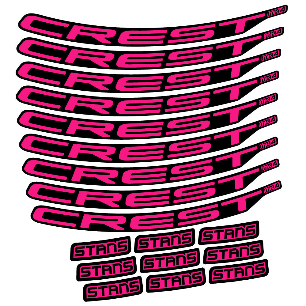 Stickers Stans Crest MK4 Ver.2 compatibles Autocollants roues VTT 29"