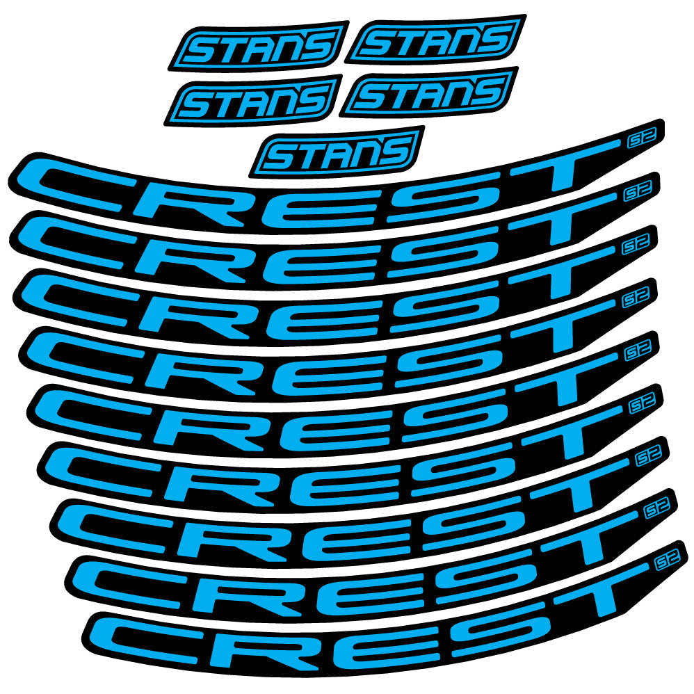 Stickers Stans Notubes Crest S2 compatibles Autocollants roues VTT 29"