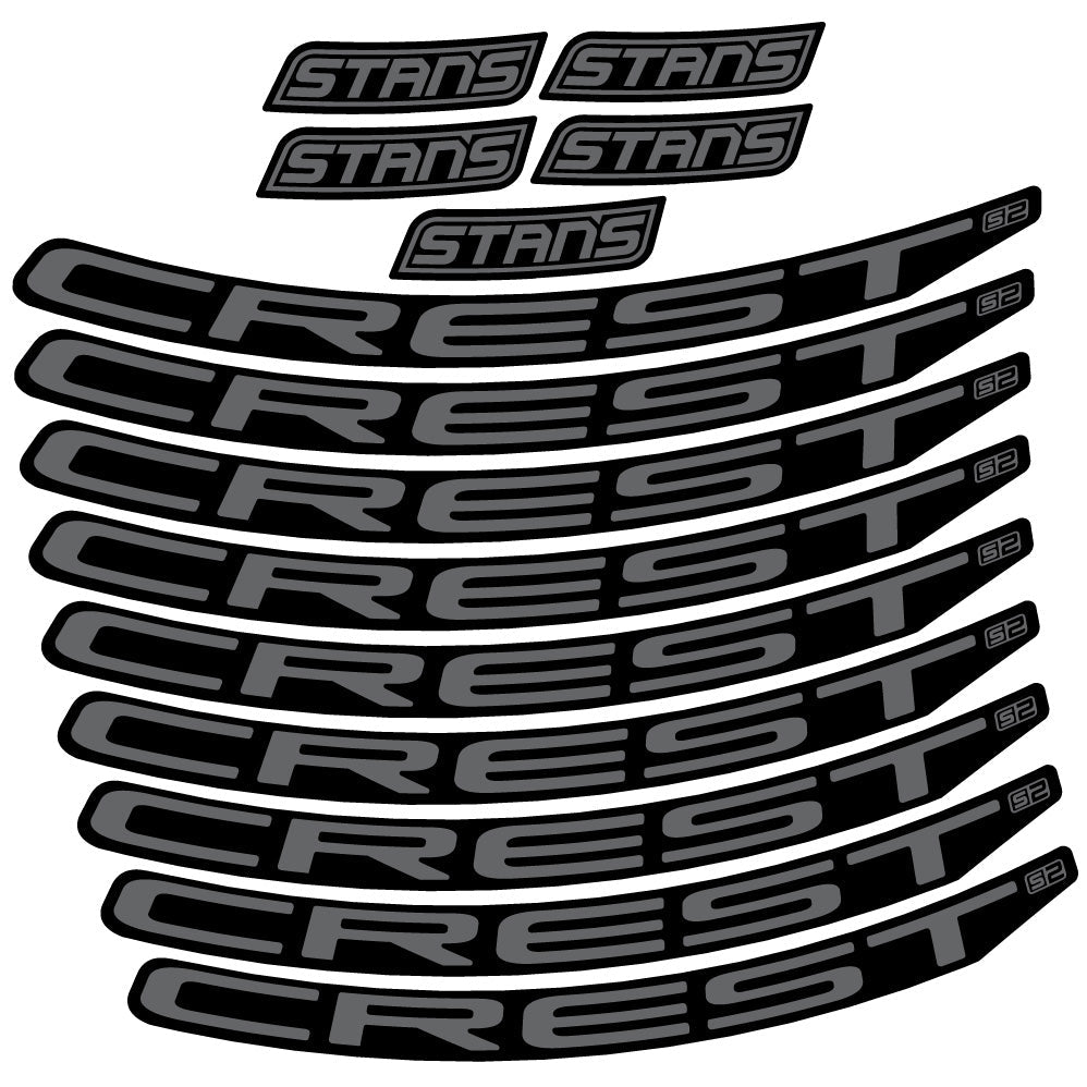 Stickers Stans Notubes Crest S2 compatibles Autocollants roues VTT 29"