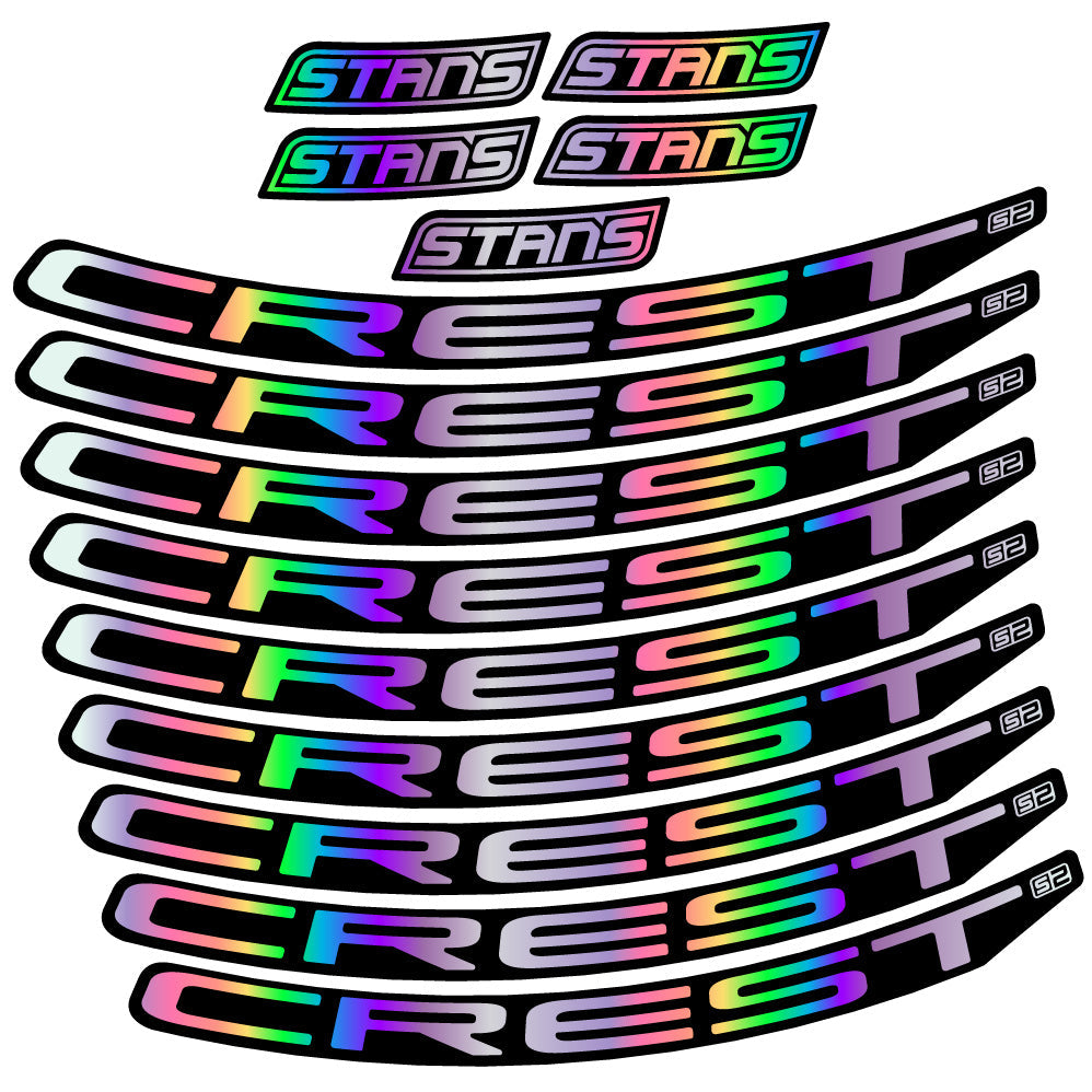 Stickers Stans Notubes Crest S2 compatibles Autocollants roues VTT 29"