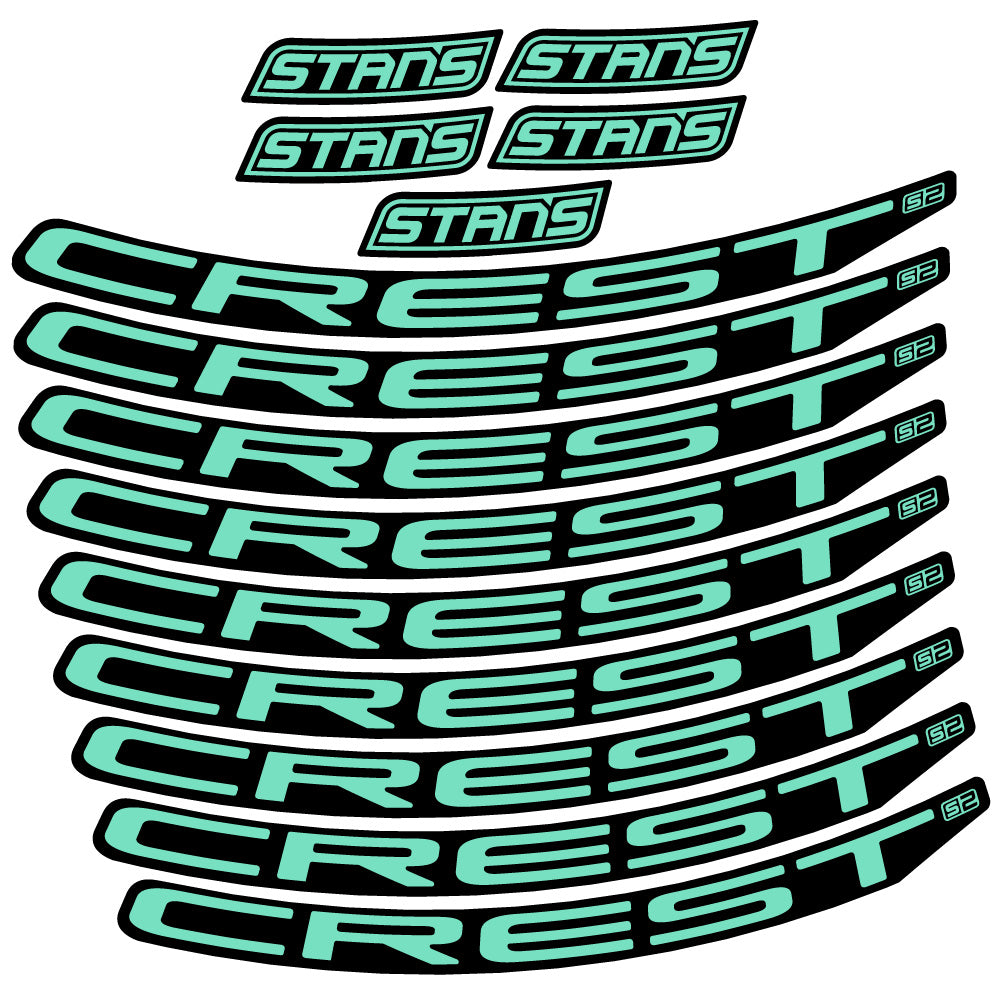 Stickers Stans Notubes Crest S2 compatibles Autocollants roues VTT 29"
