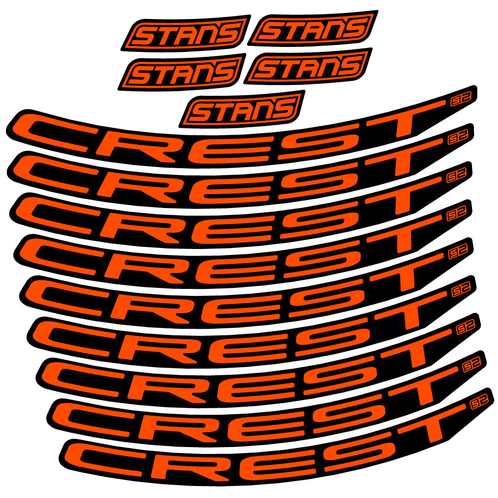 Stickers Stans Notubes Crest S2 compatibles Autocollants roues VTT 29"