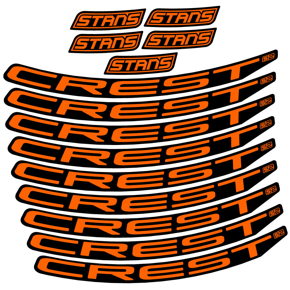 Stickers Stans Notubes Crest S2 compatibles Autocollants roues VTT 29"