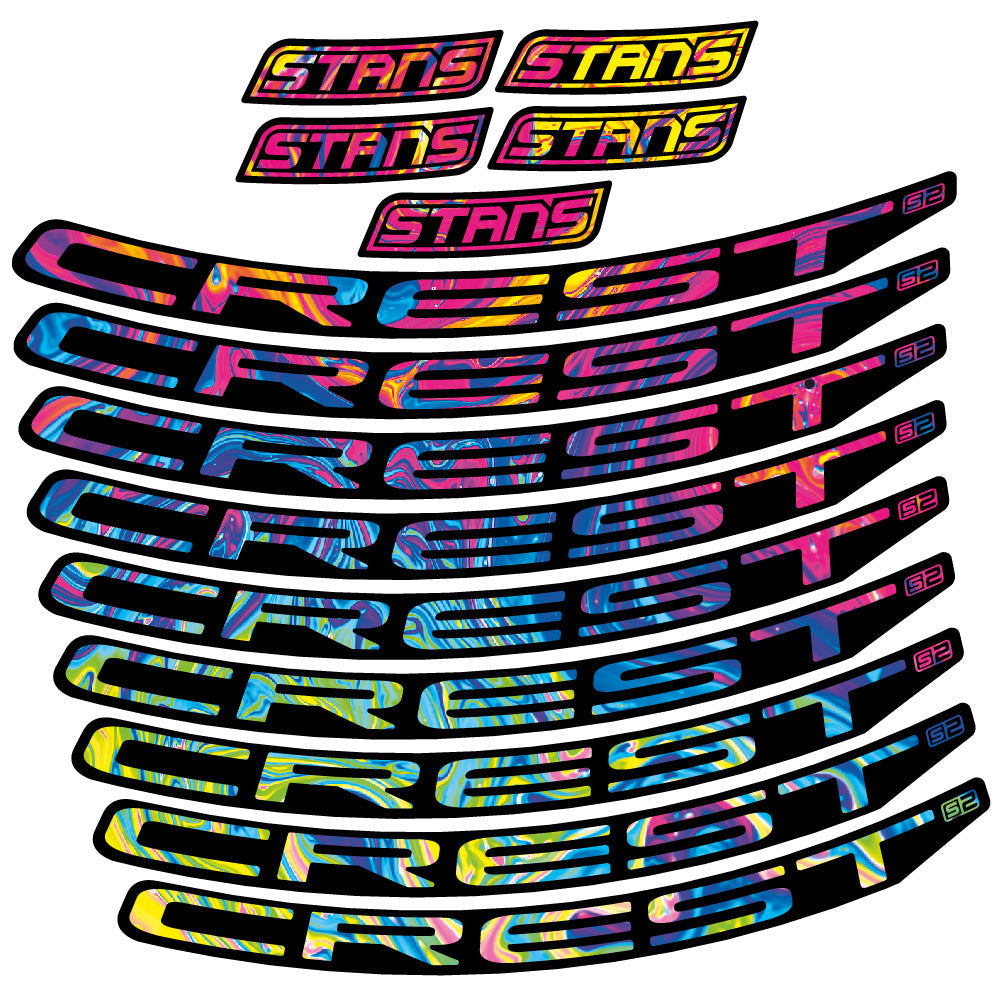 Stickers Stans Notubes Crest S2 compatibles Autocollants roues VTT 29"