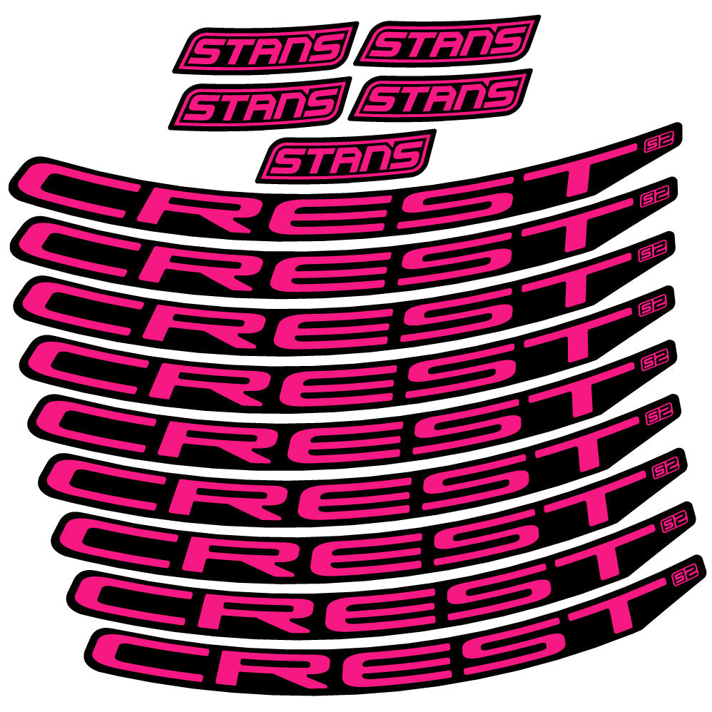 Stickers Stans Notubes Crest S2 compatibles Autocollants roues VTT 29"