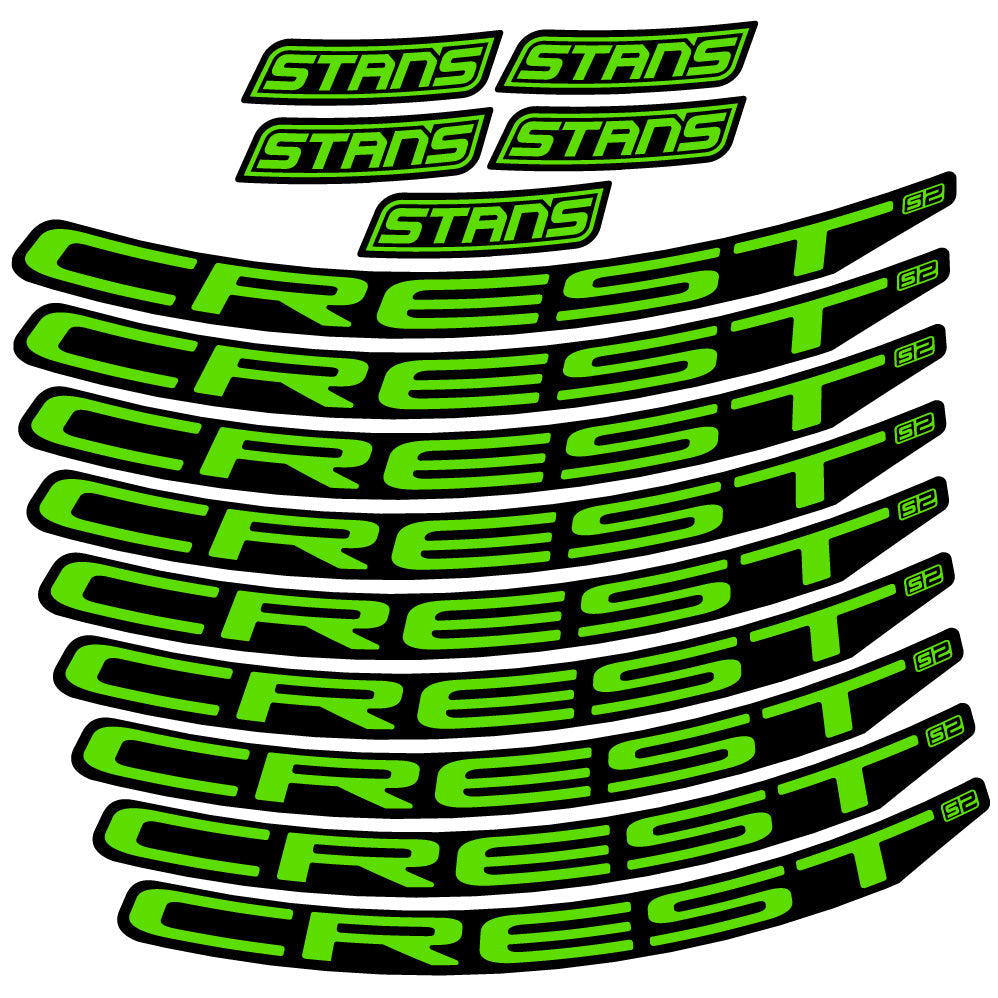 Stickers Stans Notubes Crest S2 compatibles Autocollants roues VTT 29"