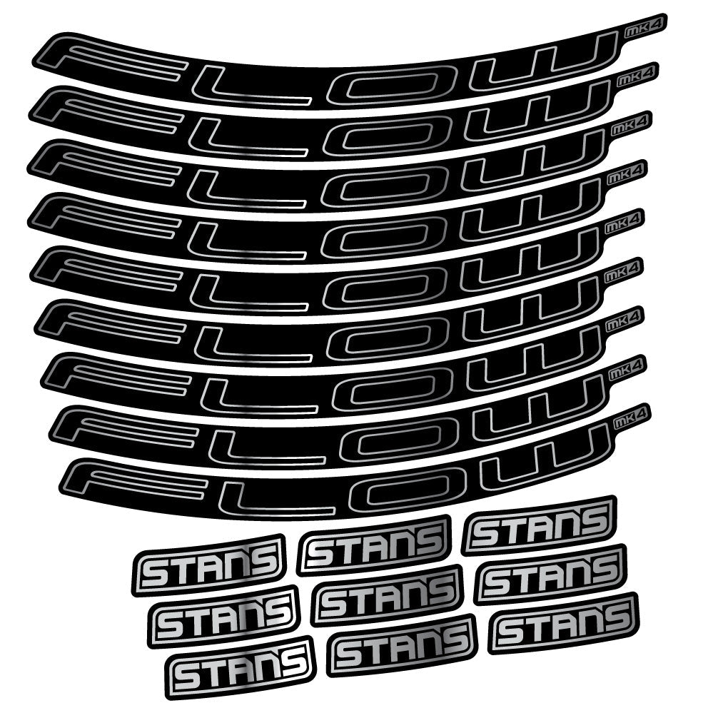 Stickers Stans Flow MK4 Ver1 compatibles - Autocollants roue vélo VTT