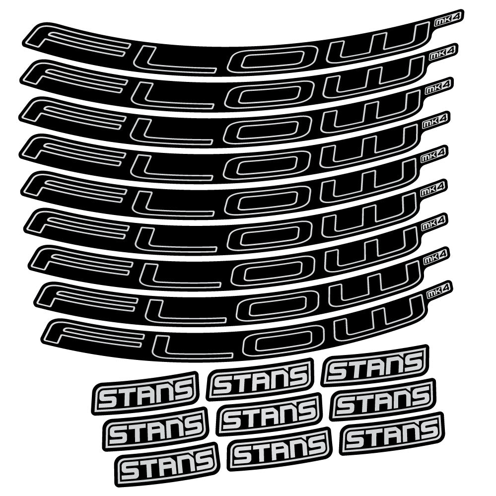 Stickers Stans Flow MK4 Ver1 compatibles - Autocollants roue vélo VTT