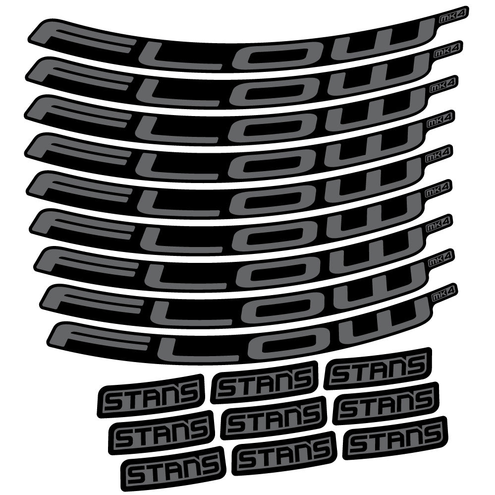 Stickers Stans Flow MK4 Ver2 compatibles - Autocollants roue vélo VTT