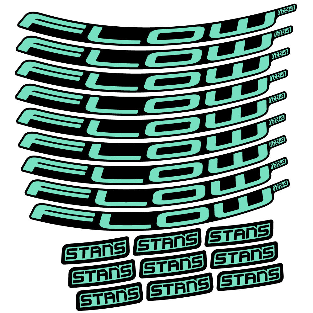 Stickers Stans Flow MK4 Ver.2 compatibles Autocollants roues VTT 29"