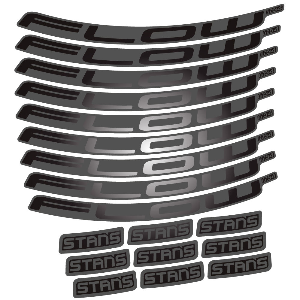 Stickers Stans Flow MK4 Ver2 compatibles - Autocollants roue vélo VTT