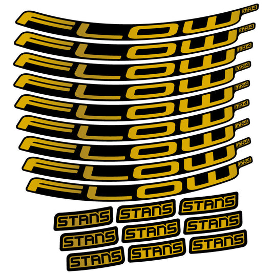 Stickers Stans Flow MK4 Ver2 compatibles - Autocollants roue vélo VTT