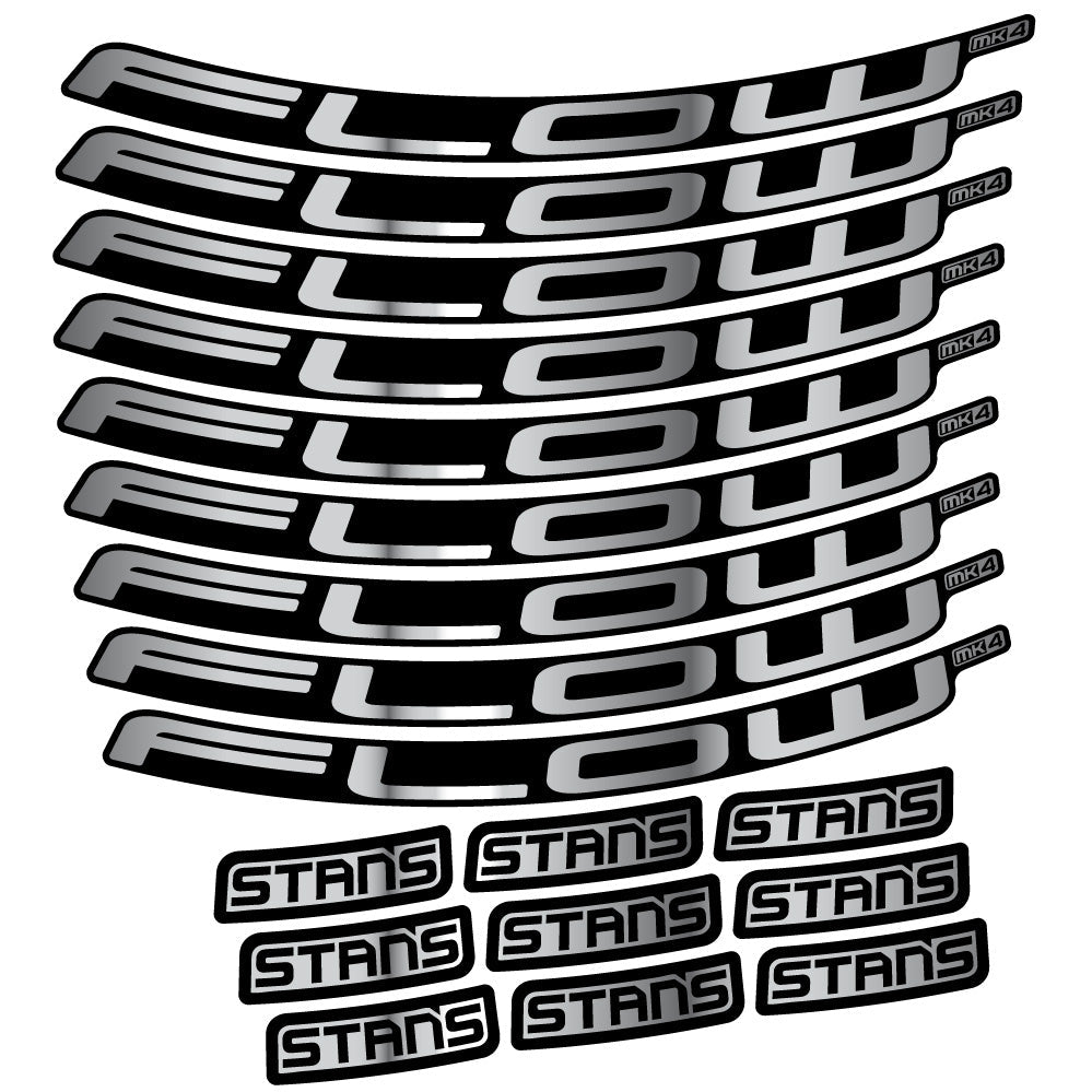 Stickers Stans Flow MK4 Ver2 compatibles - Autocollants roue vélo VTT