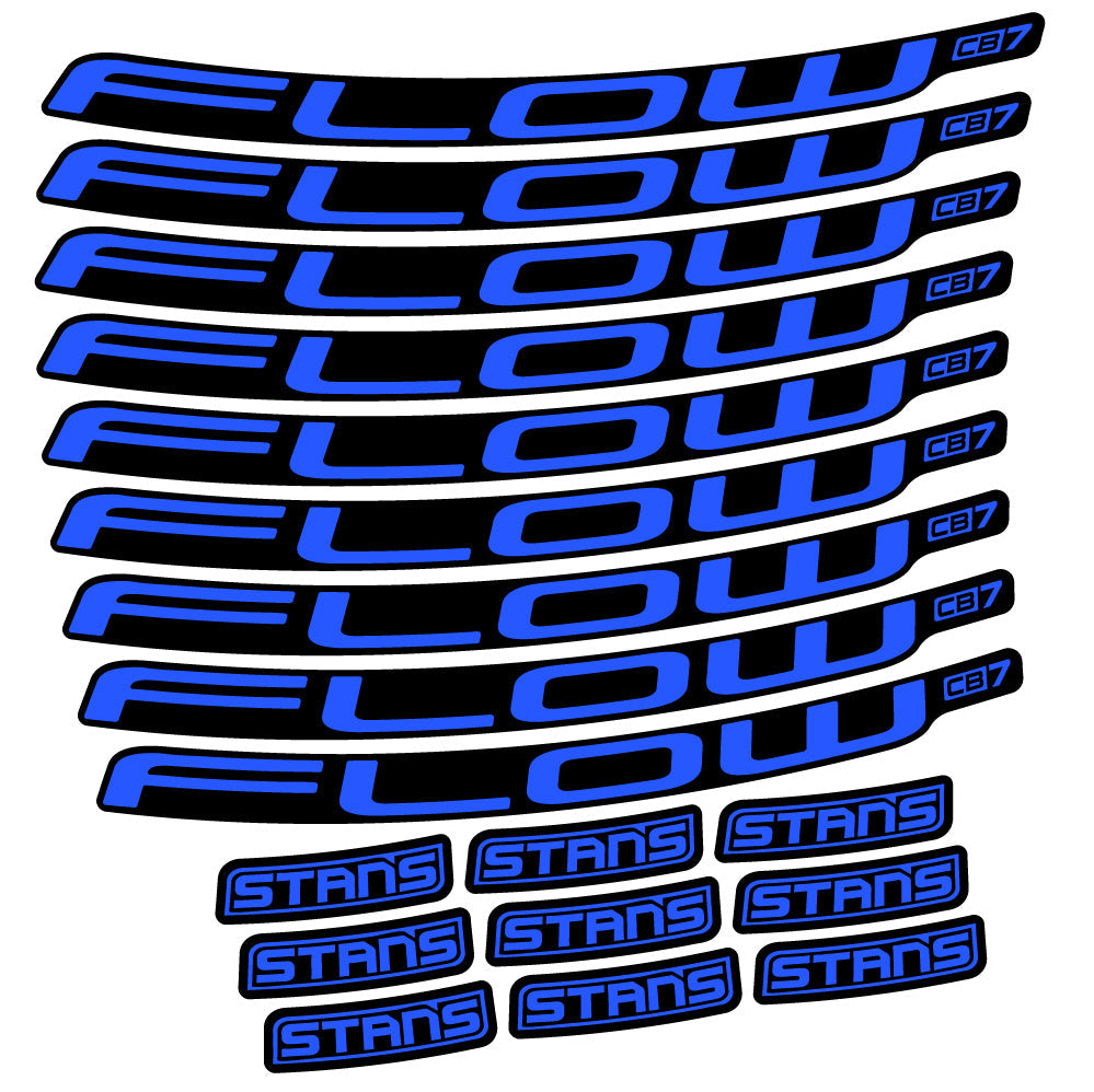 Stickers Stans Flow CB7 Ver2 compatibles - Autocollants roue vélo VTT