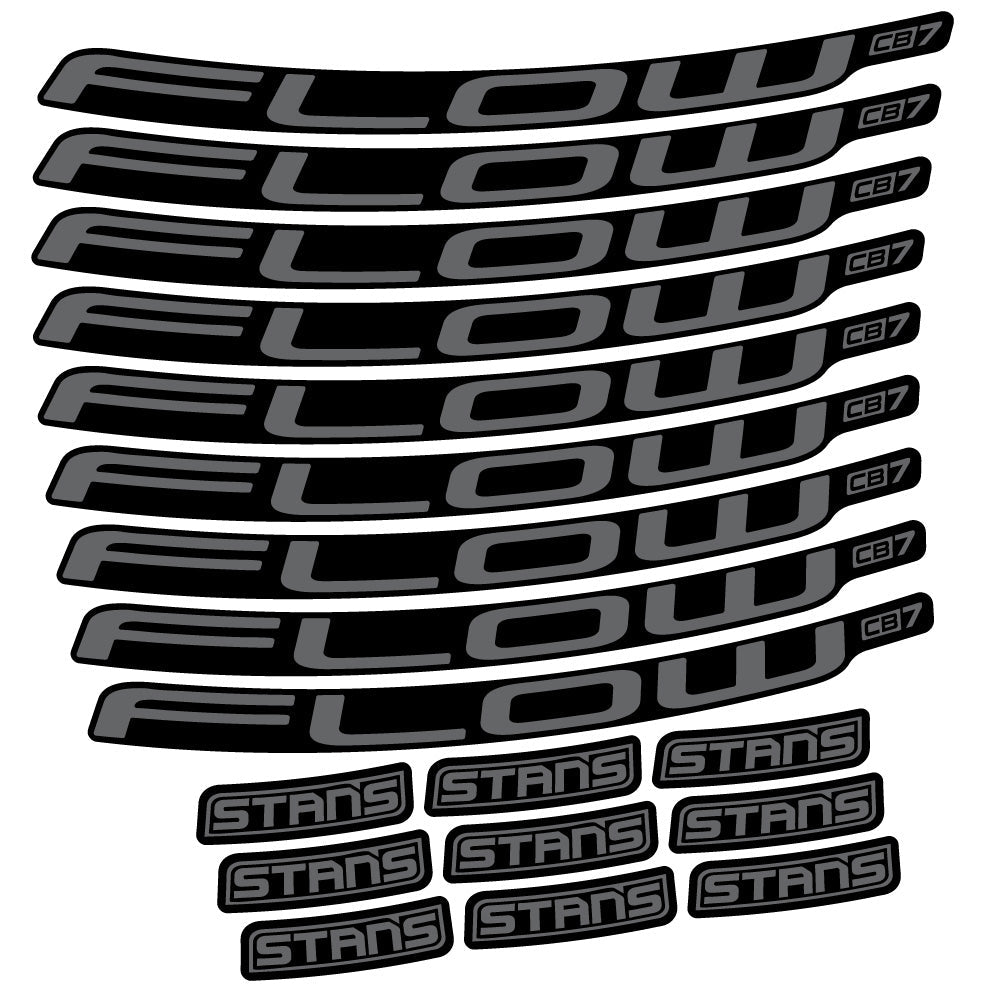 Stickers Stans Flow CB7 Ver2 compatibles - Autocollants roue vélo VTT
