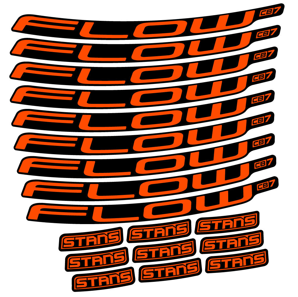 Stickers Stans Flow CB7 Ver2 compatibles - Autocollants roue vélo VTT