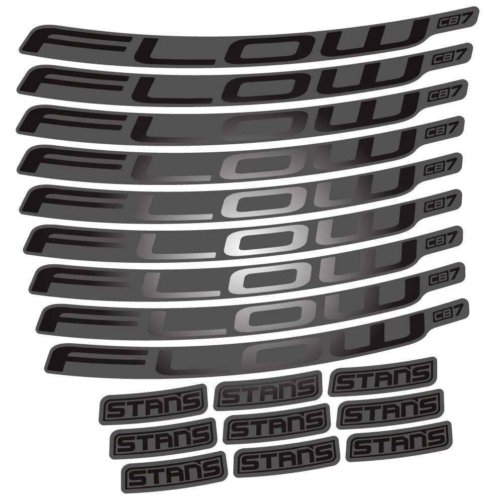 Stickers Stans Flow CB7 Ver2 compatibles - Autocollants roue vélo VTT