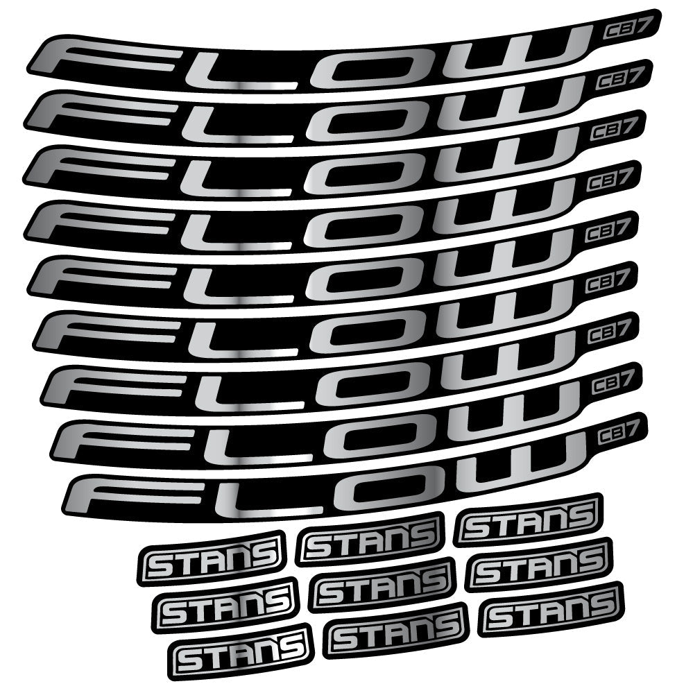 Stickers Stans Flow CB7 Ver2 compatibles - Autocollants roue vélo VTT