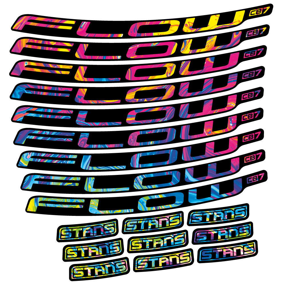 Stickers Stans Flow CB7 Ver.2 compatibles Autocollants roues VTT 29"