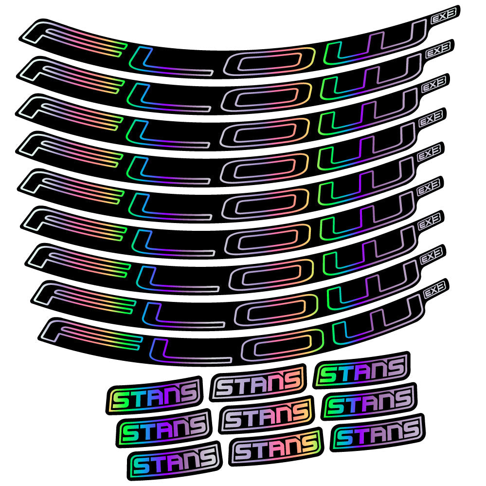 Stickers Stans Flow EX3 Ver.1 compatibles Autocollants roues VTT 29"