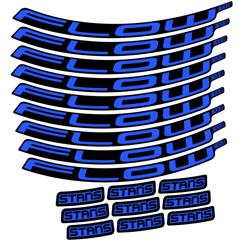 Stickers Stans Flow EX3 Ver2 compatibles - Autocollants roue vélo VTT