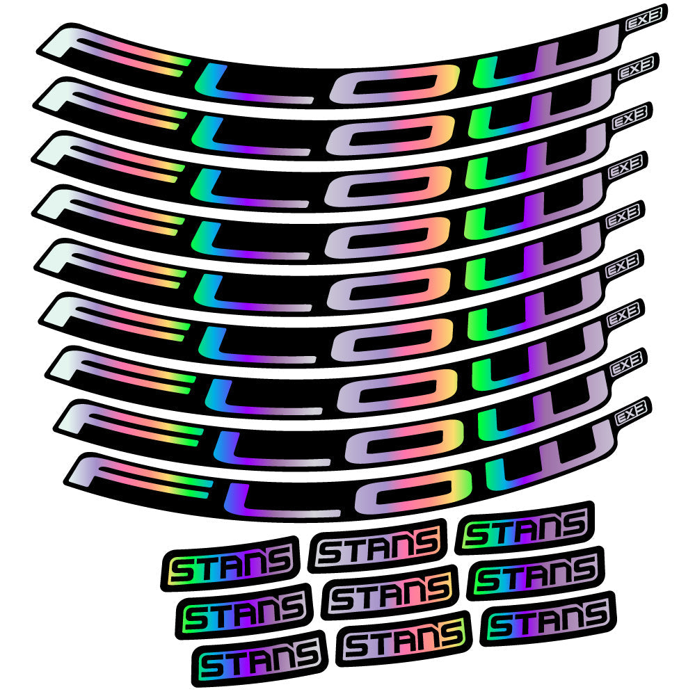 Stickers Stans Flow EX3 Ver.2 compatibles Autocollants roues VTT 29"