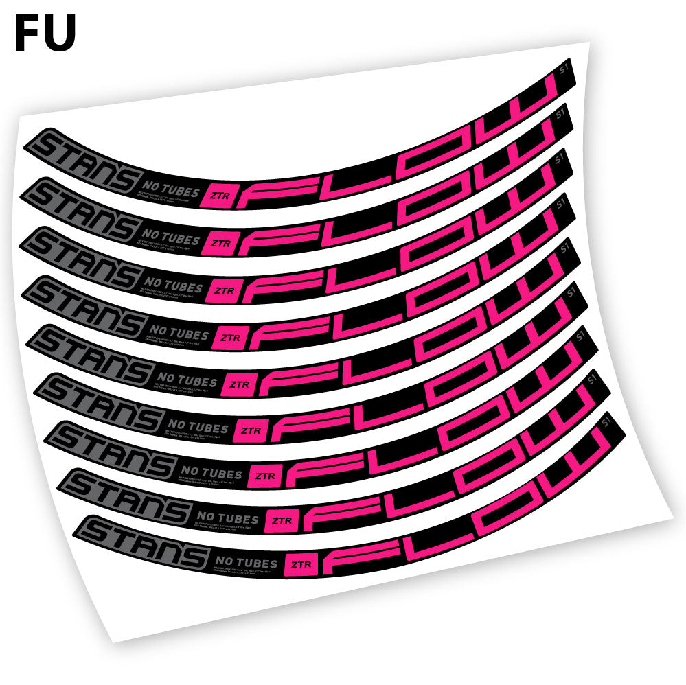 Stickers Stans Notubes ZTR Flow S1 2020 compatibles Autocollants roues
