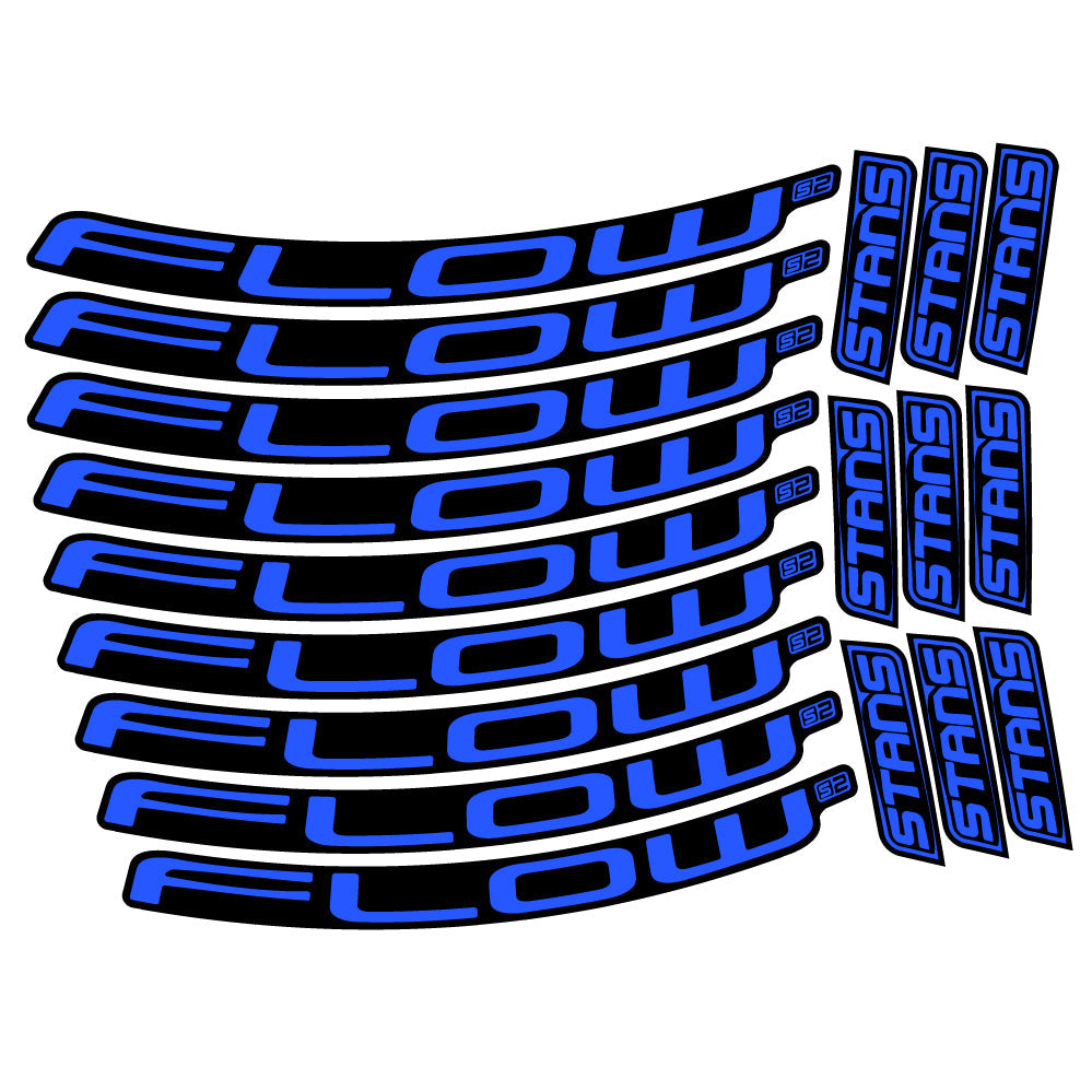 Stickers Stans Flow S2 compatibles - Autocollants roue vélo VTT