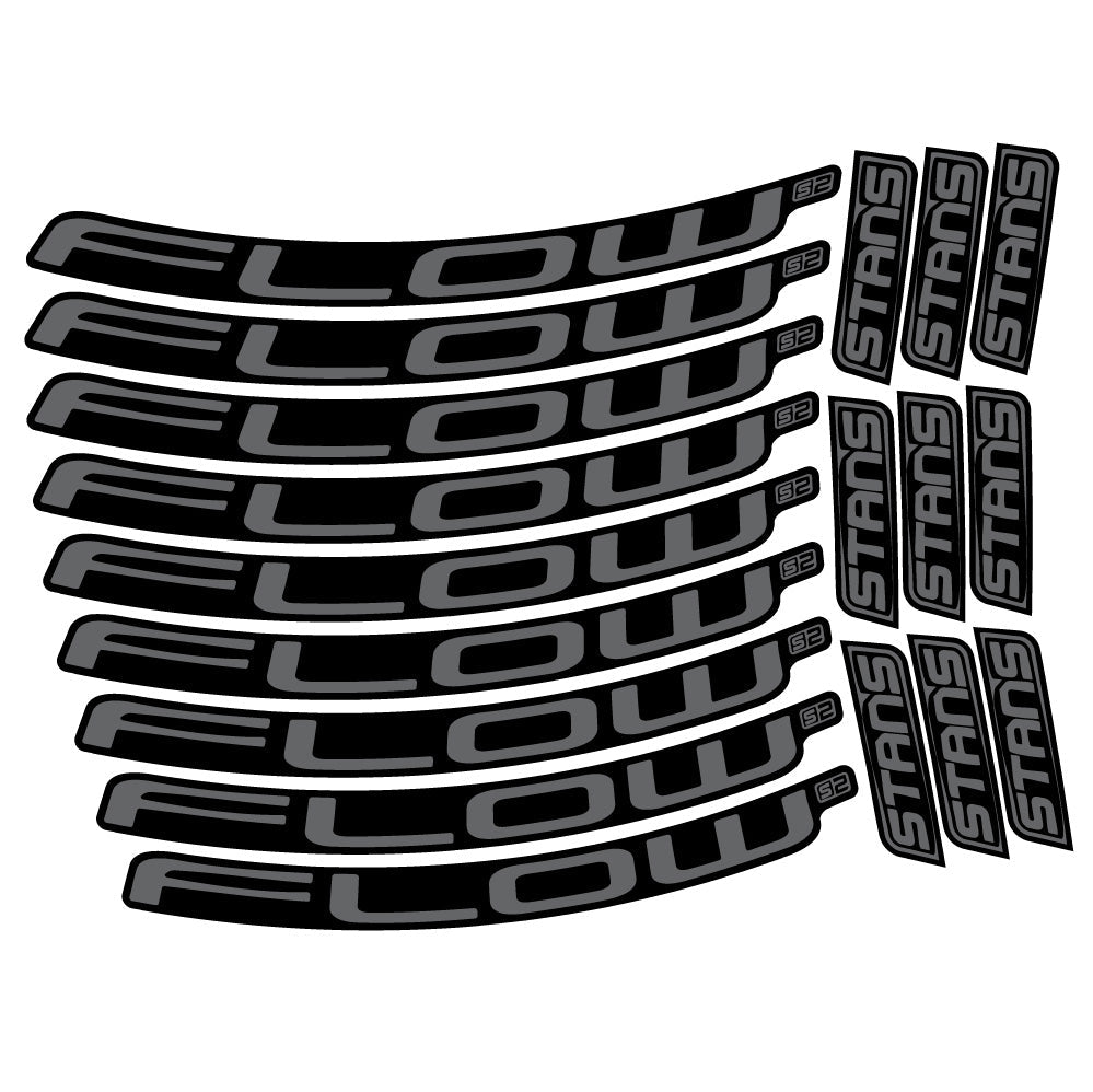 Stickers Stans Flow S2 compatibles - Autocollants roue vélo VTT