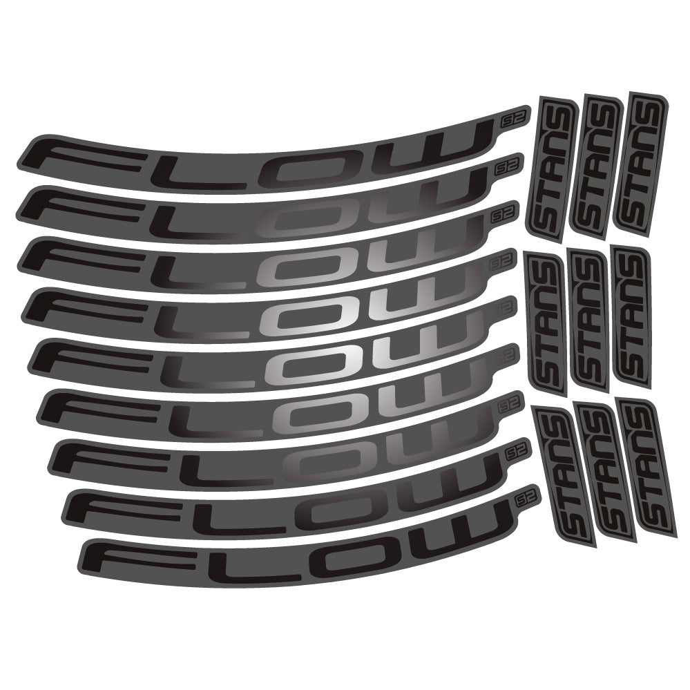 Stickers Stans Flow S2 compatibles - Autocollants roue vélo VTT