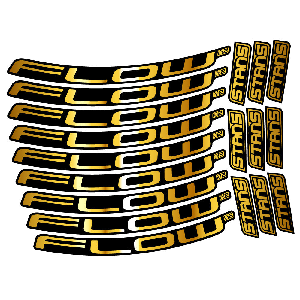 Stickers Stans Flow S2 compatibles - Autocollants roue vélo VTT