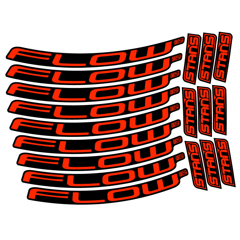 Stickers Stans Flow S2 compatibles - Autocollants roue vélo VTT