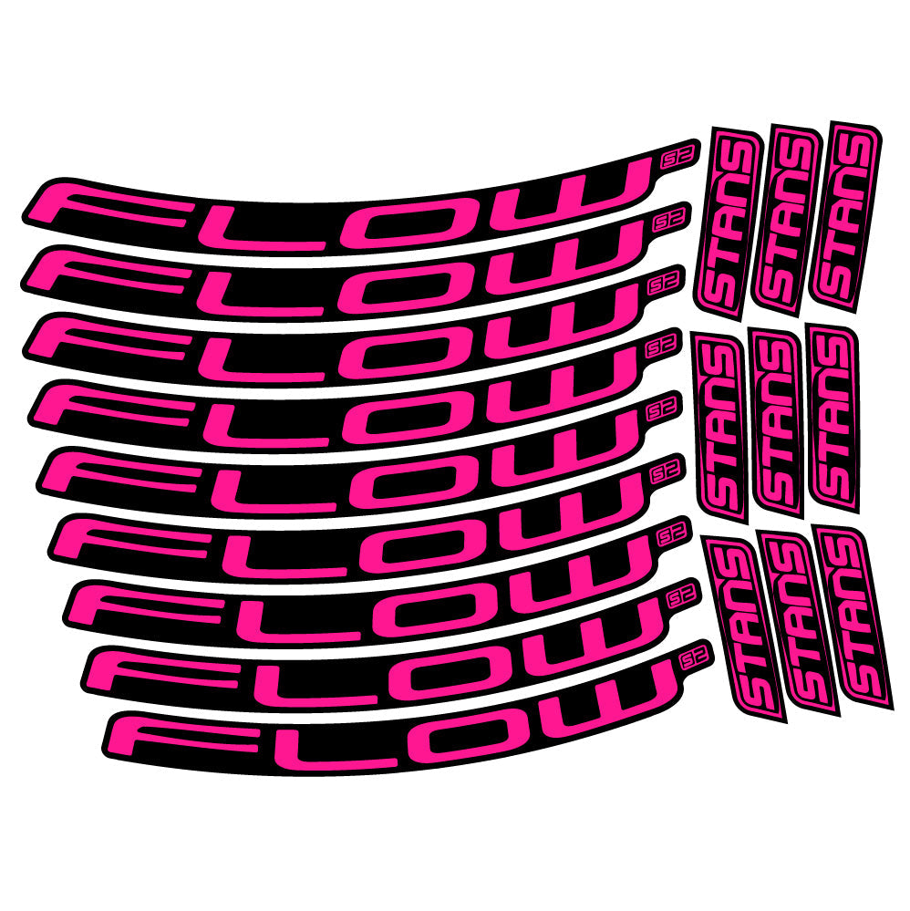Stickers Stans Flow S2 compatibles - Autocollants roue vélo VTT