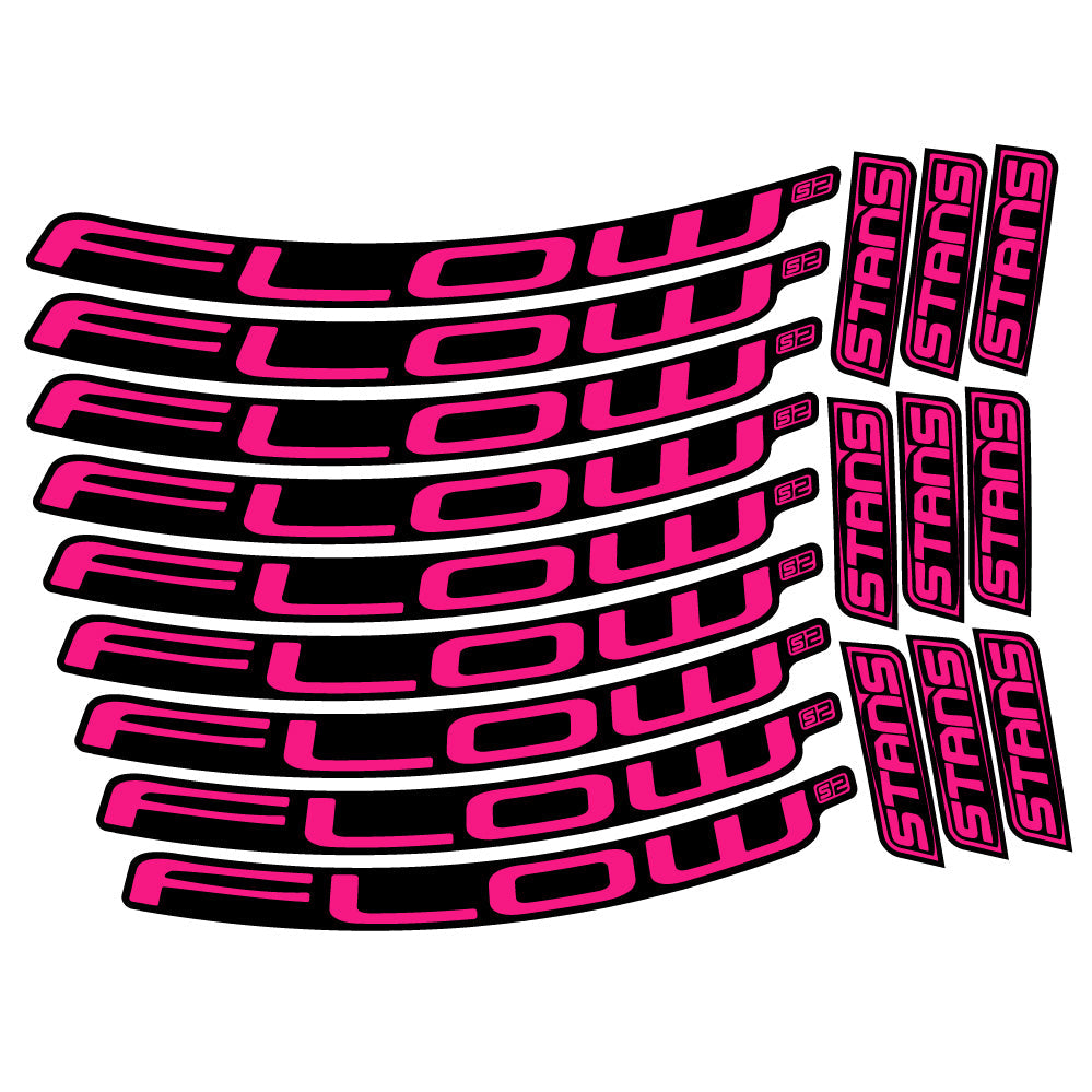Stickers Stans Flow S2 compatibles - Autocollants roue vélo VTT