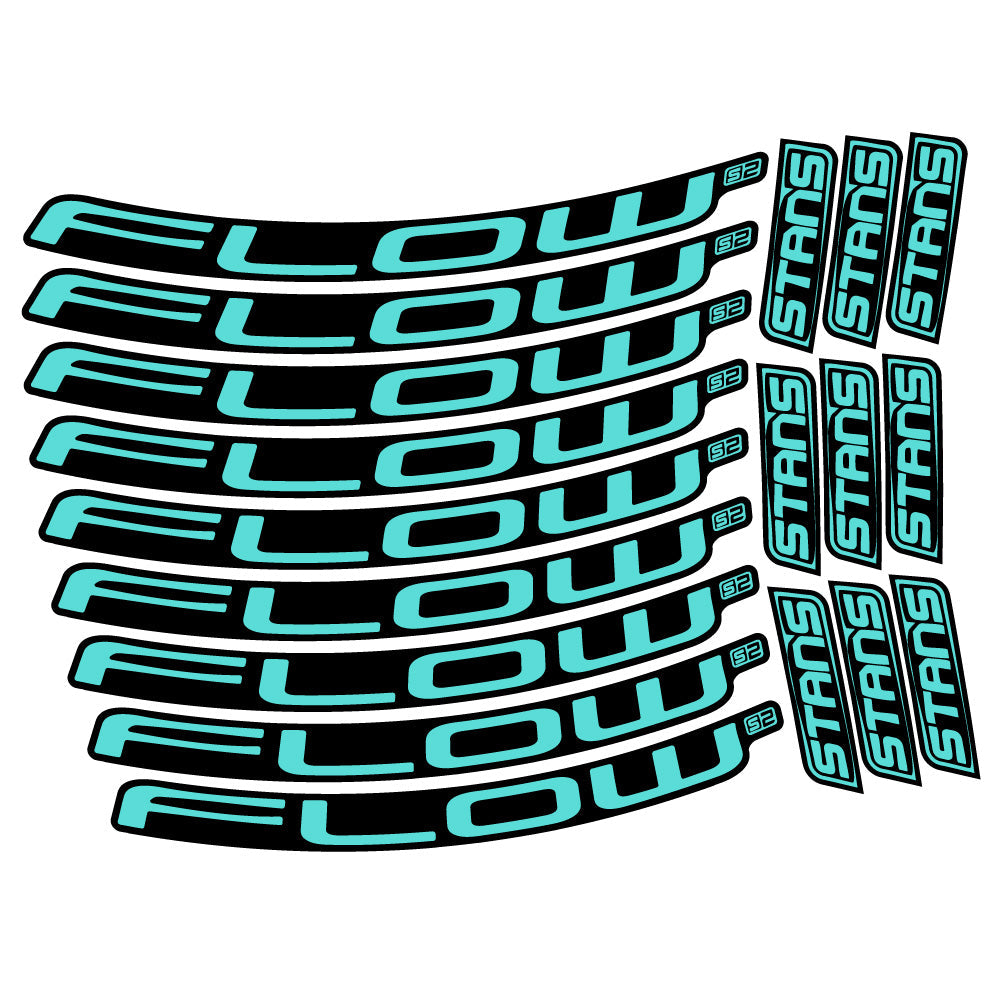 Stickers Stans Flow S2 compatibles - Autocollants roue vélo VTT
