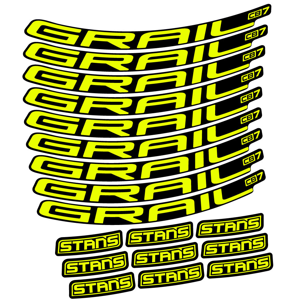 Stickers Stans Grail CB7 Ver.2 compatibles Autocollants roues VTT 29"