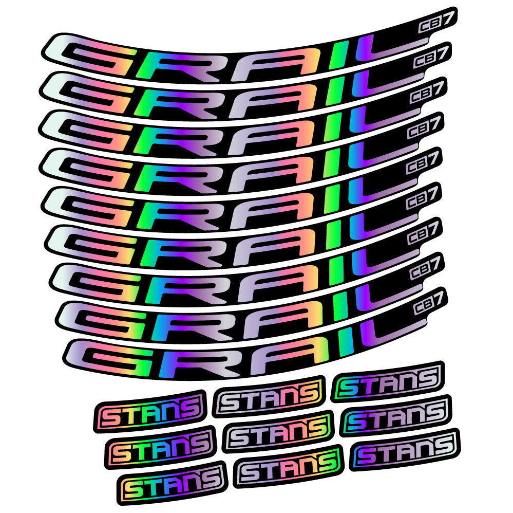 Stickers Stans Grail CB7 Ver.2 compatibles Autocollants roues VTT 29"