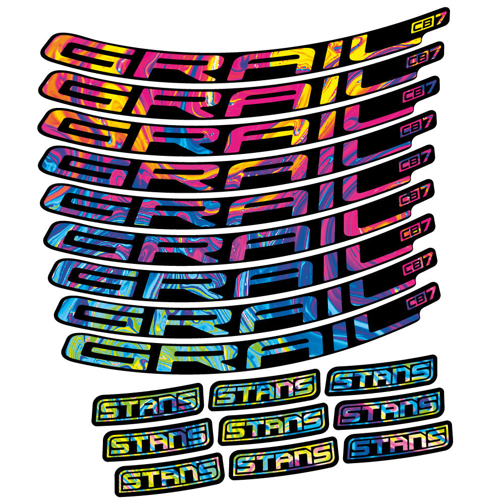 Stickers Stans Grail CB7 Ver.2 compatibles Autocollants roues VTT 29"