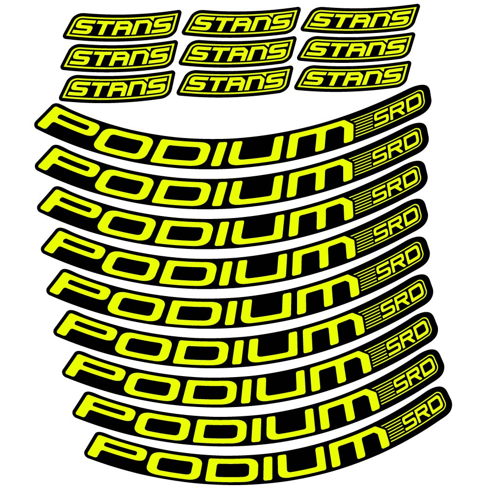 Stickers Stans Podium SRD compatibles Autocollants roues VTT 29"