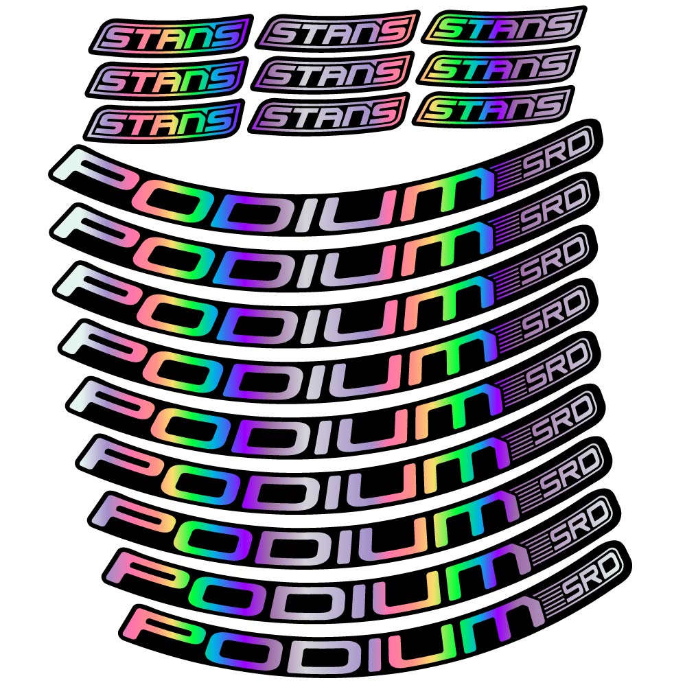 Stickers Stans Podium SRD compatibles Autocollants roues VTT 29"