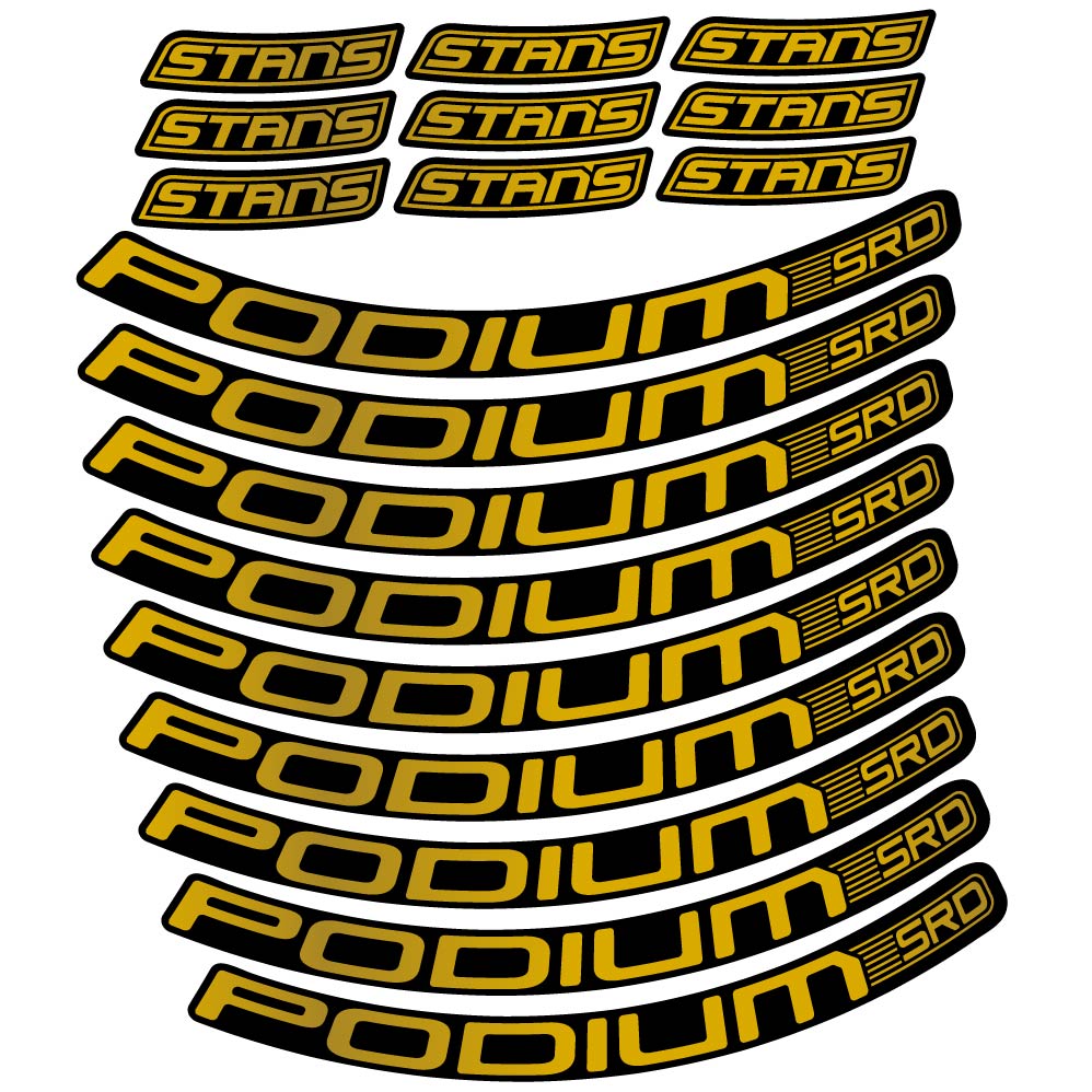 Stickers Stans Podium SRD compatibles Autocollants roues VTT 29"