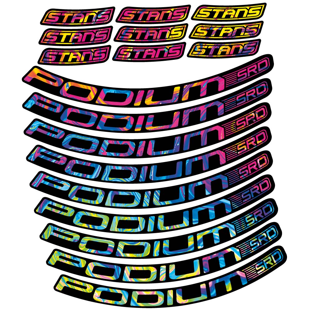 Stickers Stans Podium SRD compatibles Autocollants roues VTT 29"