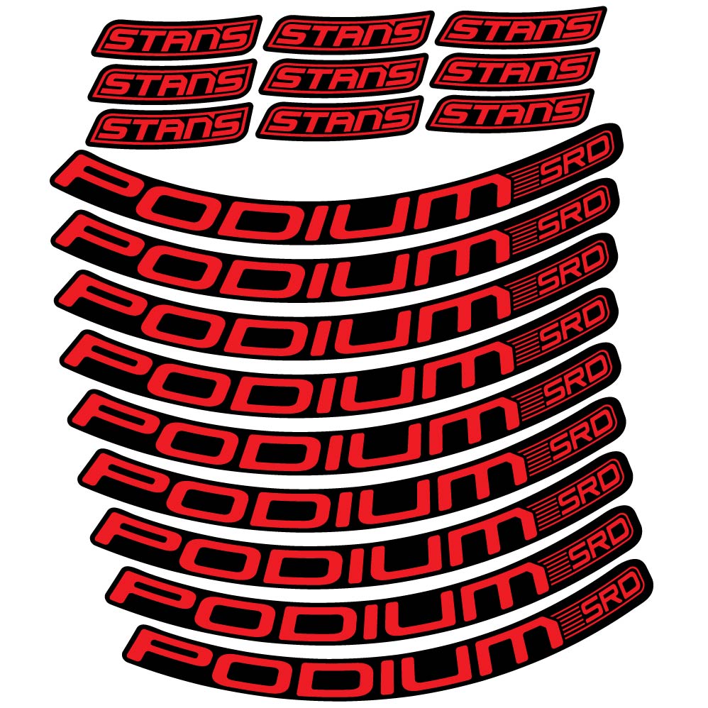 Stickers Stans Podium SRD compatibles Autocollants roues VTT 29"