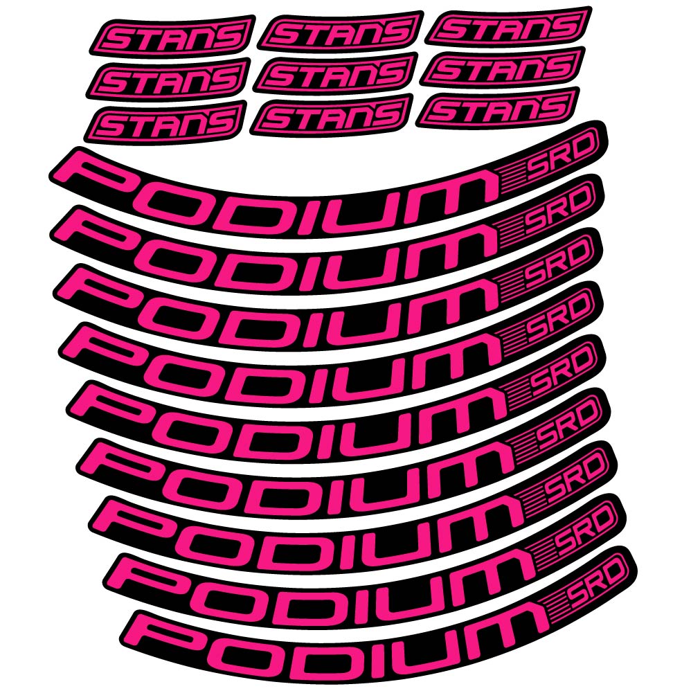 Stickers Stans Podium SRD compatibles Autocollants roues VTT 29"